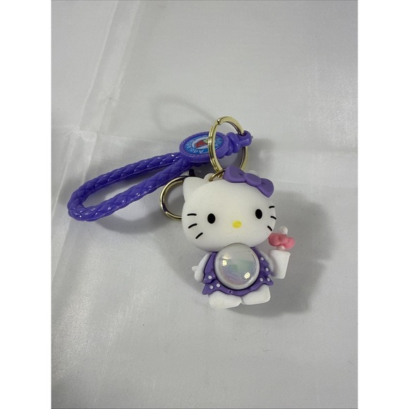 Hello Kitty Other - Hello Kitty Light-Up Purple Keychain Cartoon Character